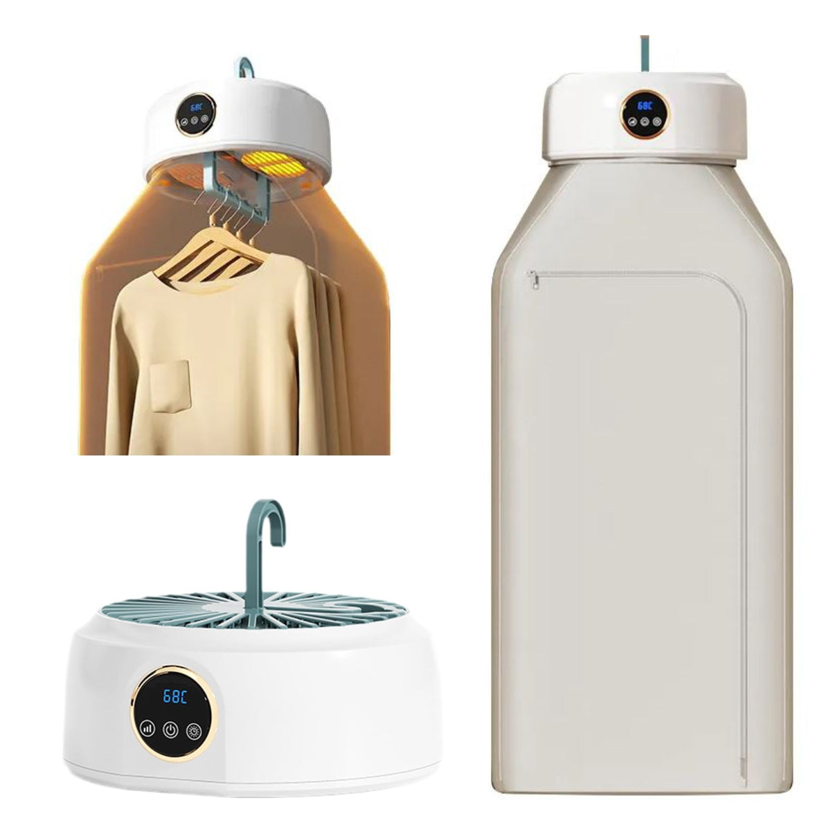 Secadora Ropa Portatil Con Calefaccion